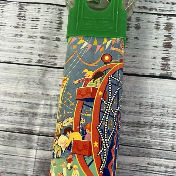 Vintage Steven's Wonder Wheel Kaleidoscope Toy Ferris Wheel Green 1972 - Picture 7 of 10